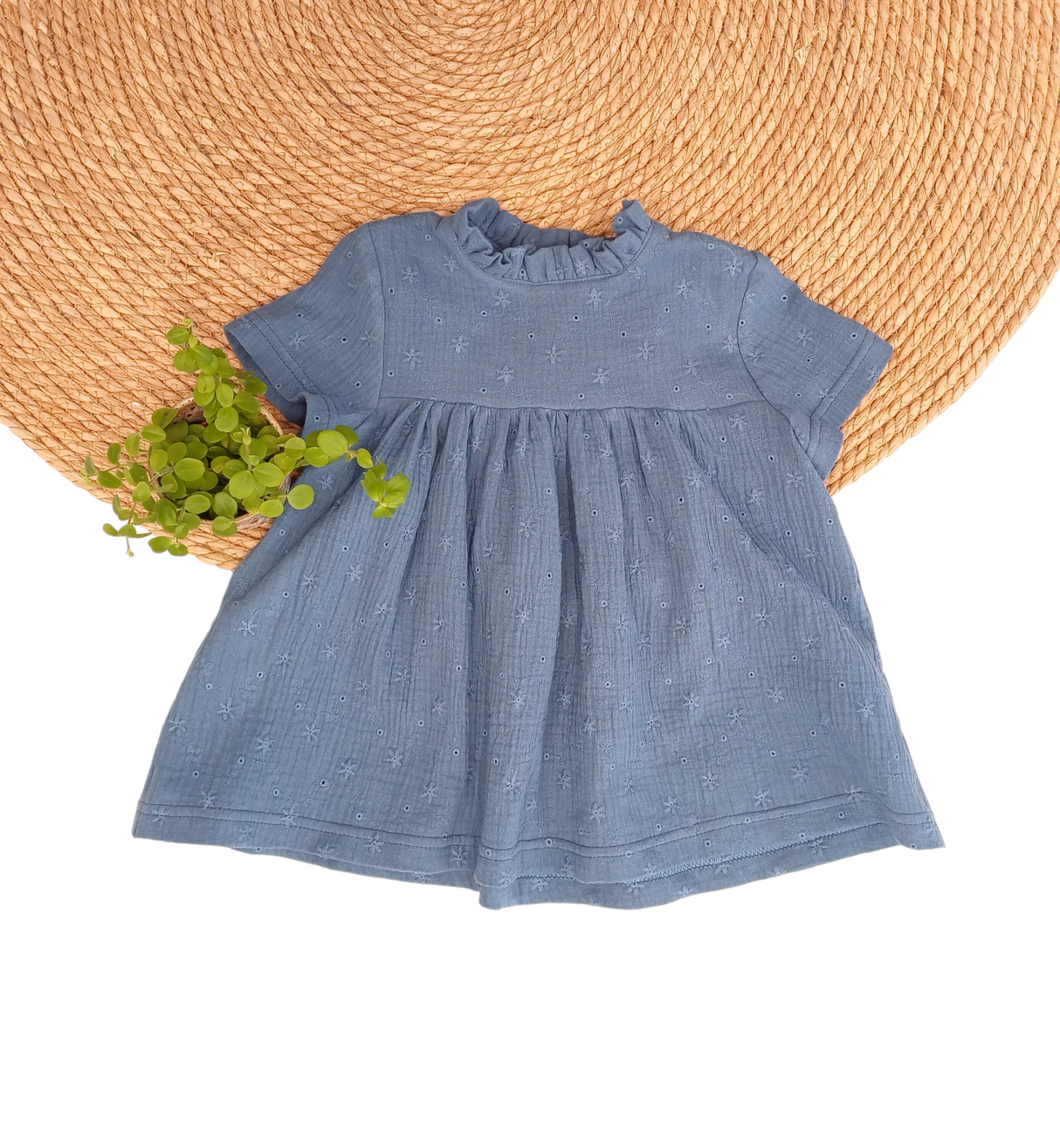 Blouse Merel broderie korte mouw