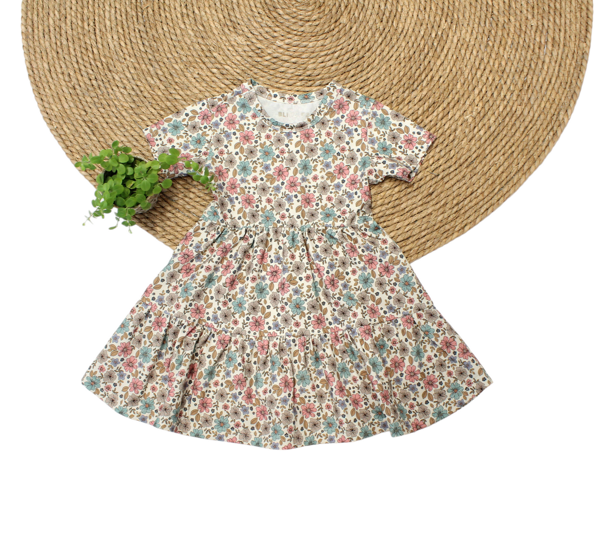 Jurk Isabelle bloemenprint korte mouw