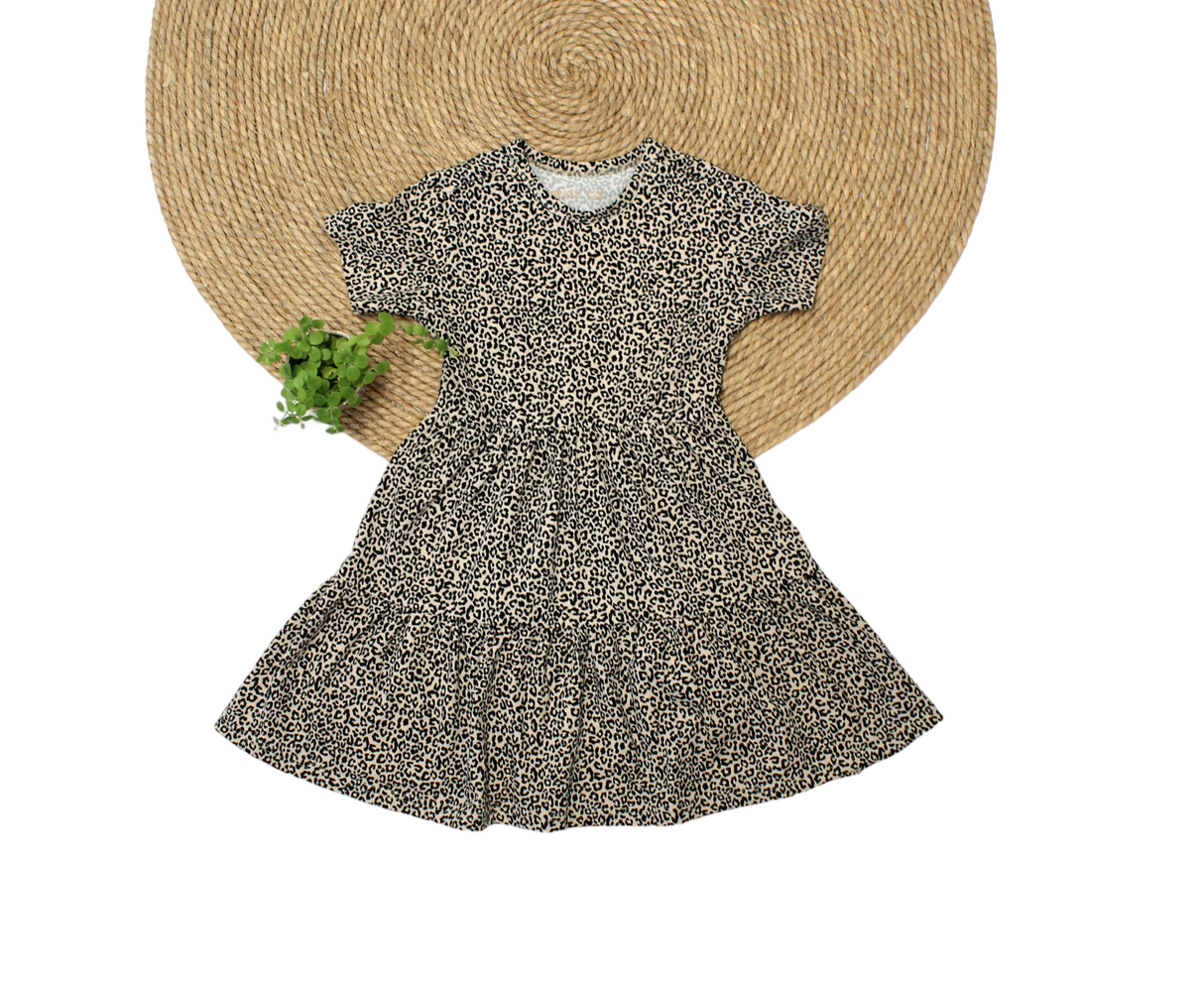 Jurk Isabelle korte mouw dierenprint
