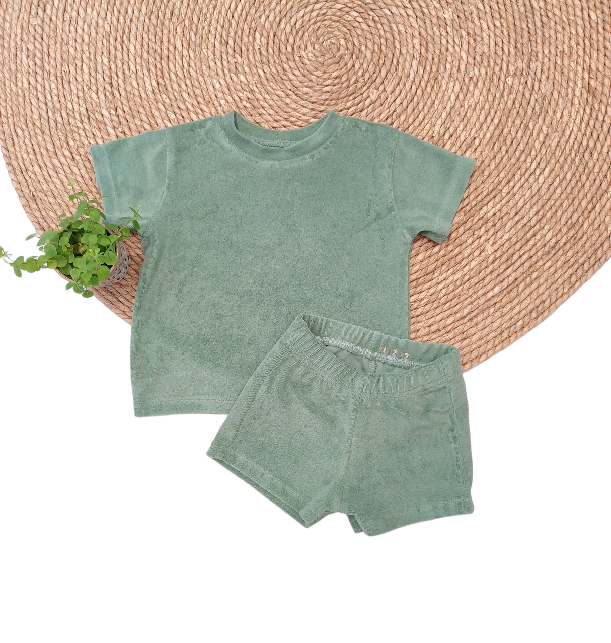 Set T-shirt & short Britt badstof
