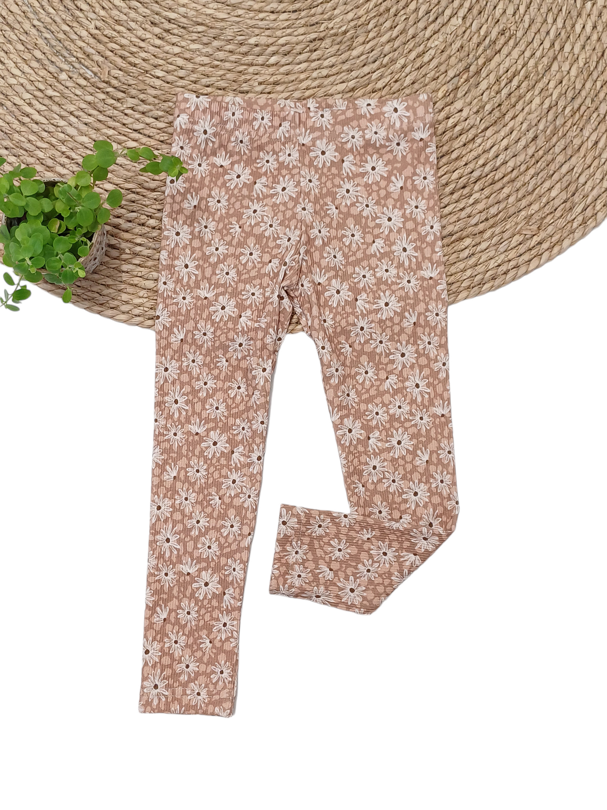 Legging fijne rib print