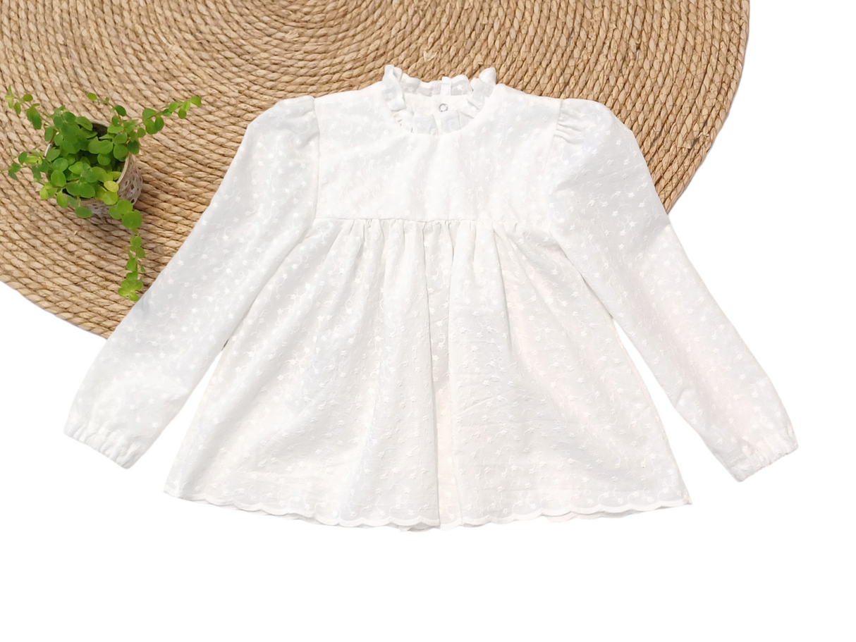 Blouse Merel katoen broderie