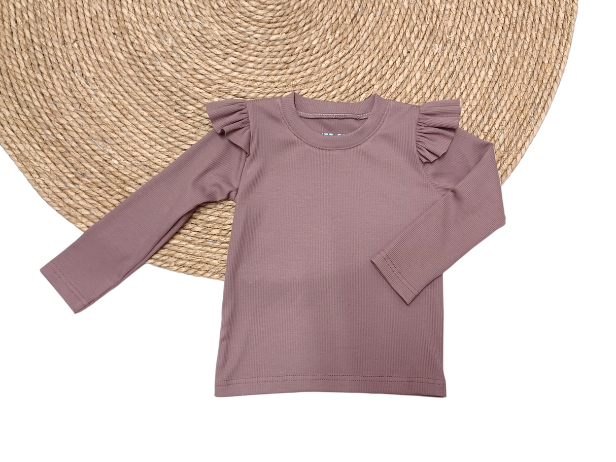 Basic Longsleeve Puck fijne rib uni