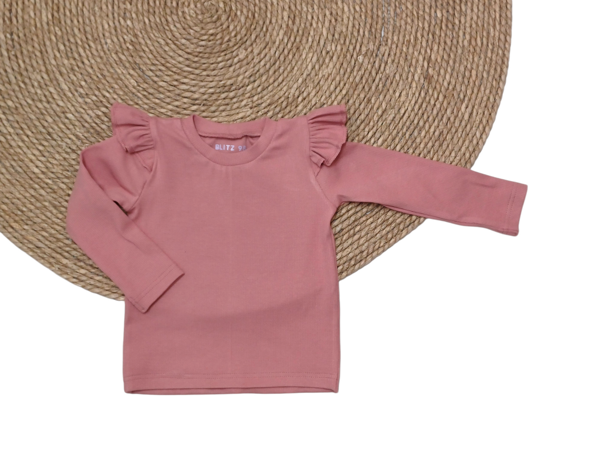 Basic Longsleeve Puck fijne rib uni