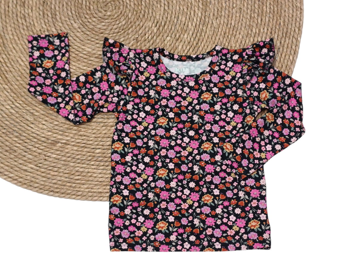 Basic Longsleeve Puck bloemenprint