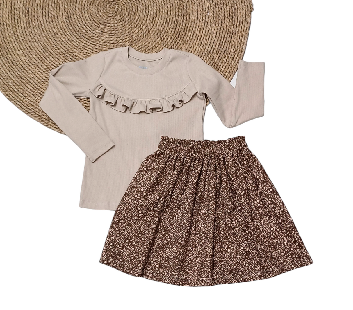 Longsleeve Madeleine zand/beige fijne rib