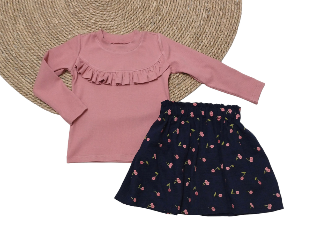 Longsleeve Madeleine fijne rib uni