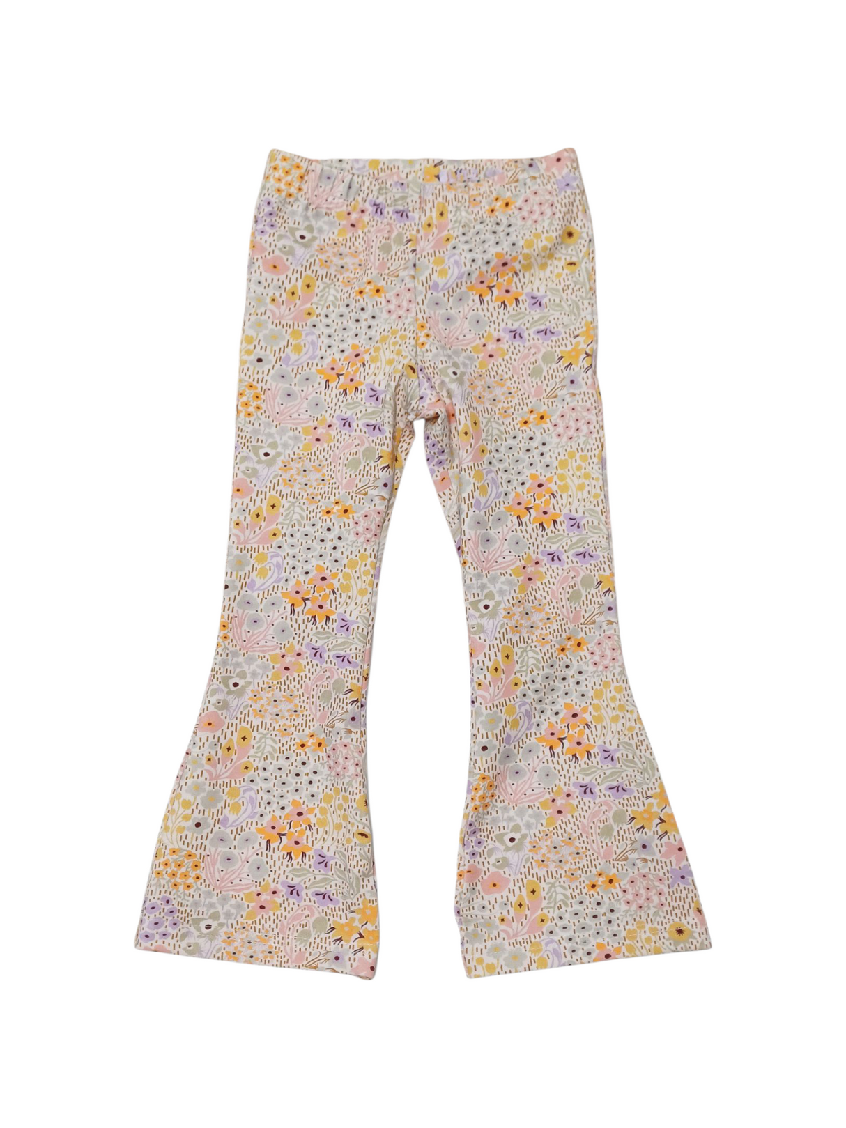 Flared broek floral explosion