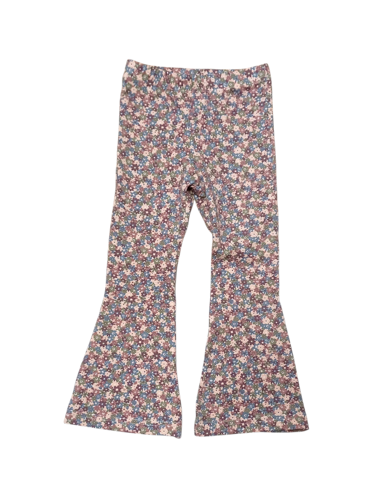 Flared broek bloemenregen