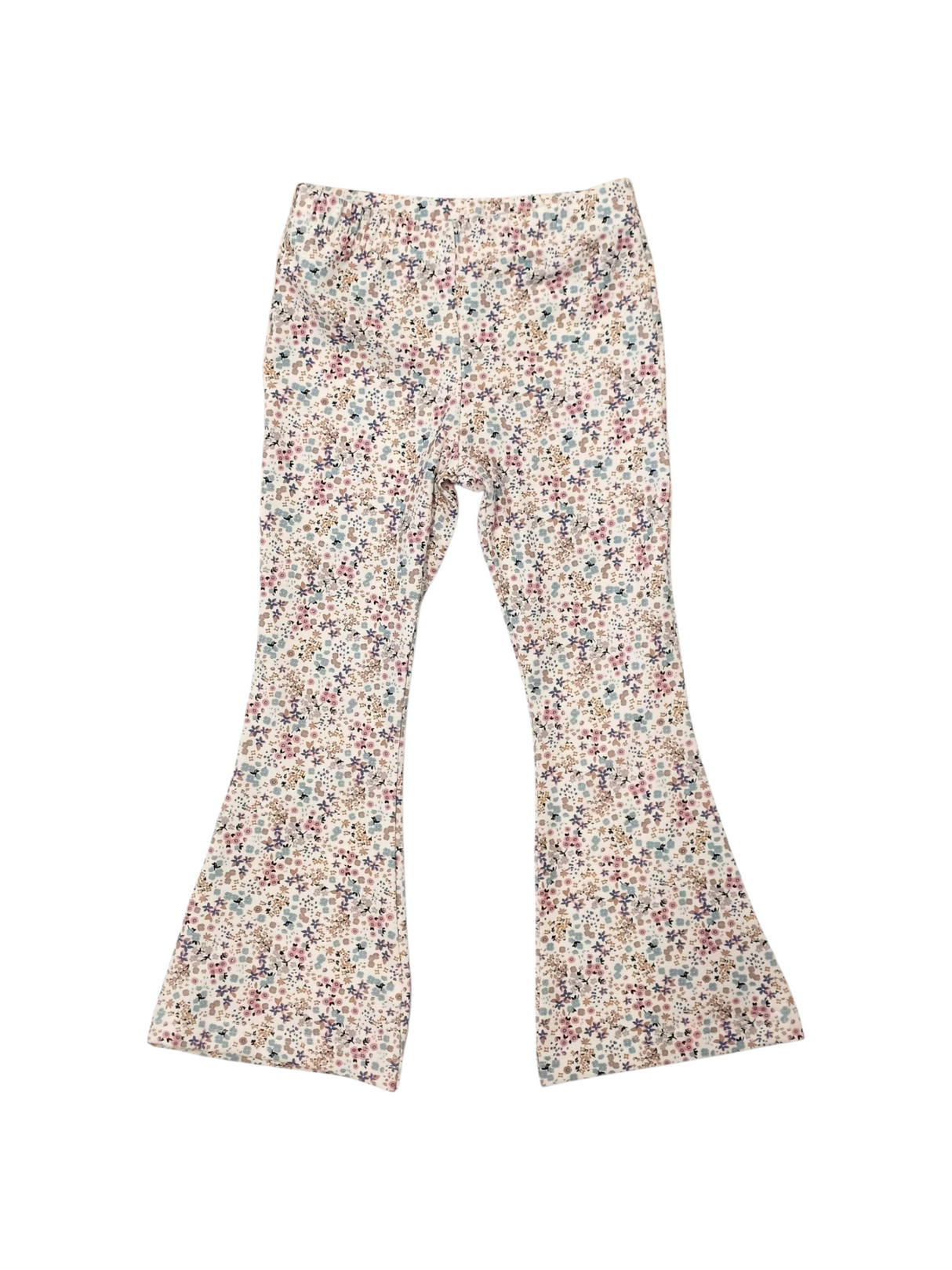 Flared broek vintage blossom