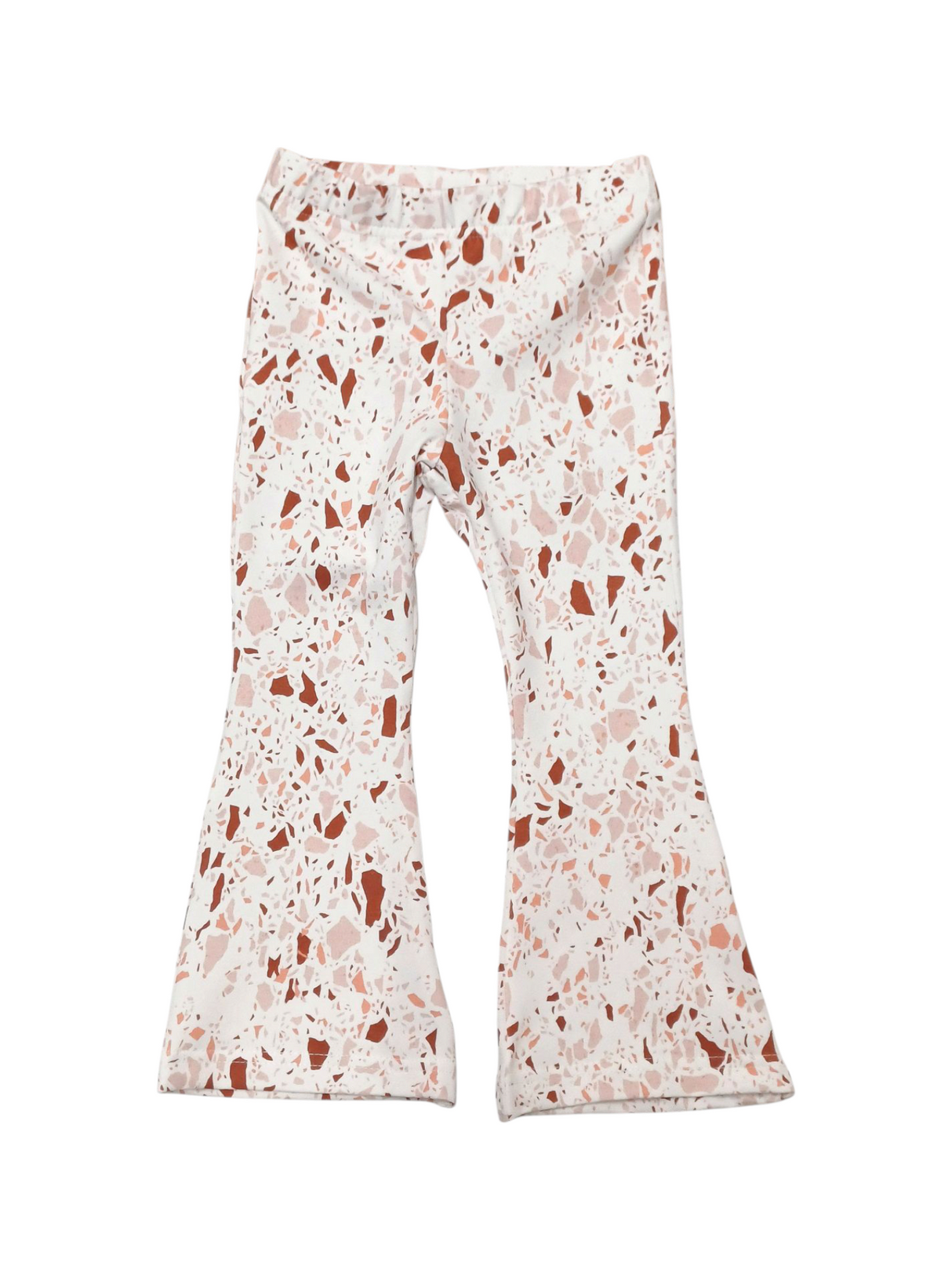 Flared broek terazzo