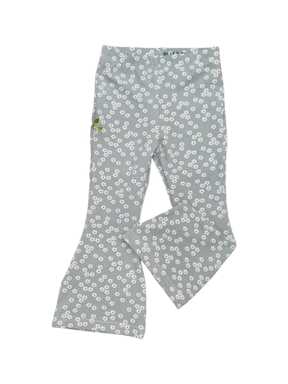 Flared broek sweet floral sage