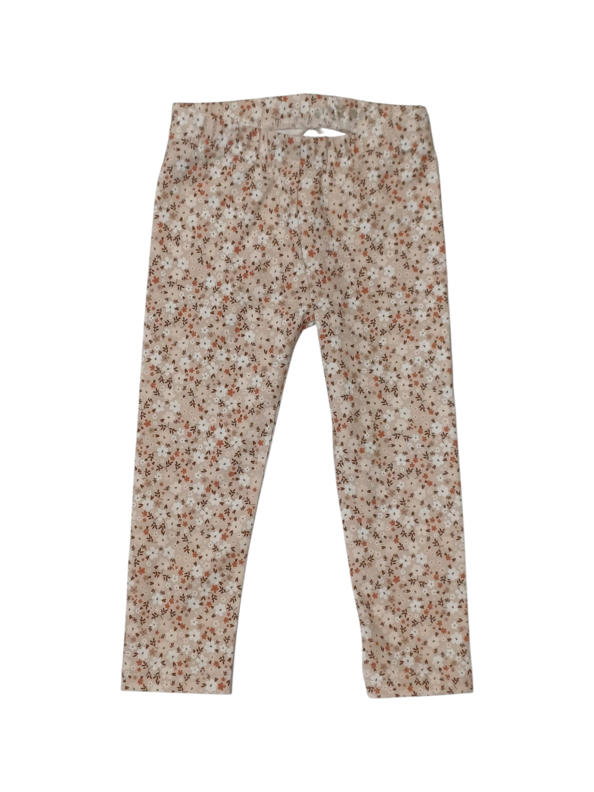 Legging floral beige