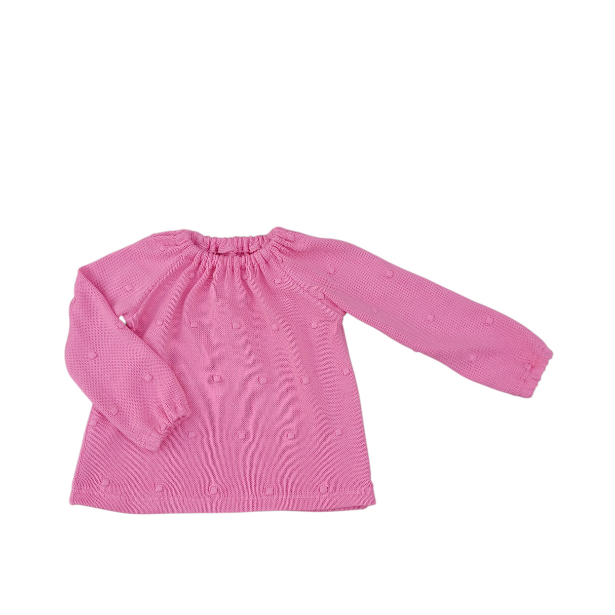 Top Charlotte dots gebreid roze