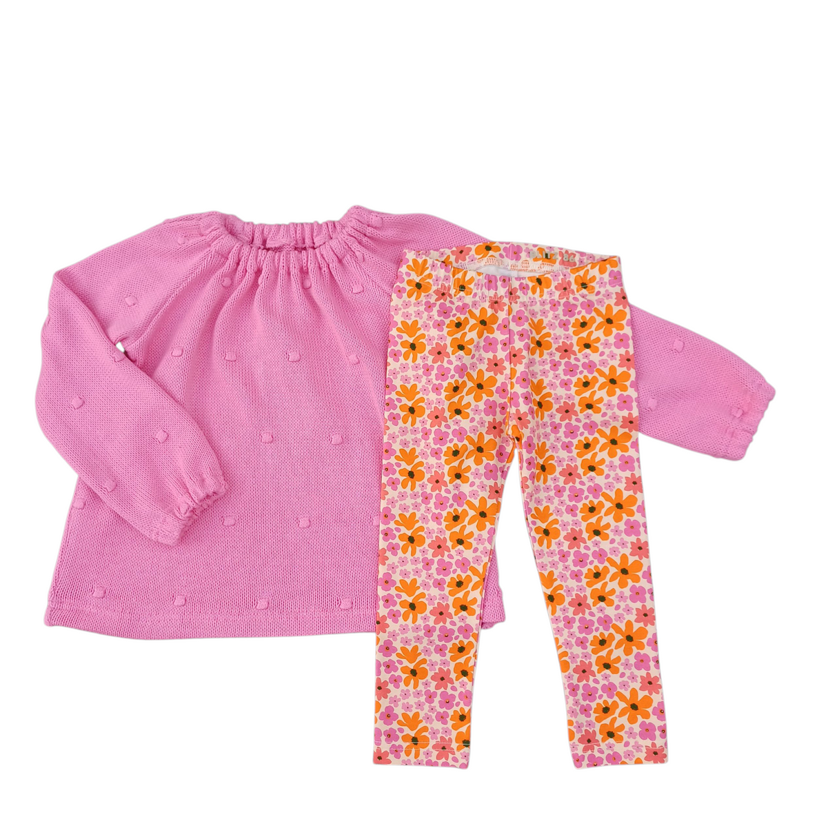 Top Charlotte dots gebreid roze