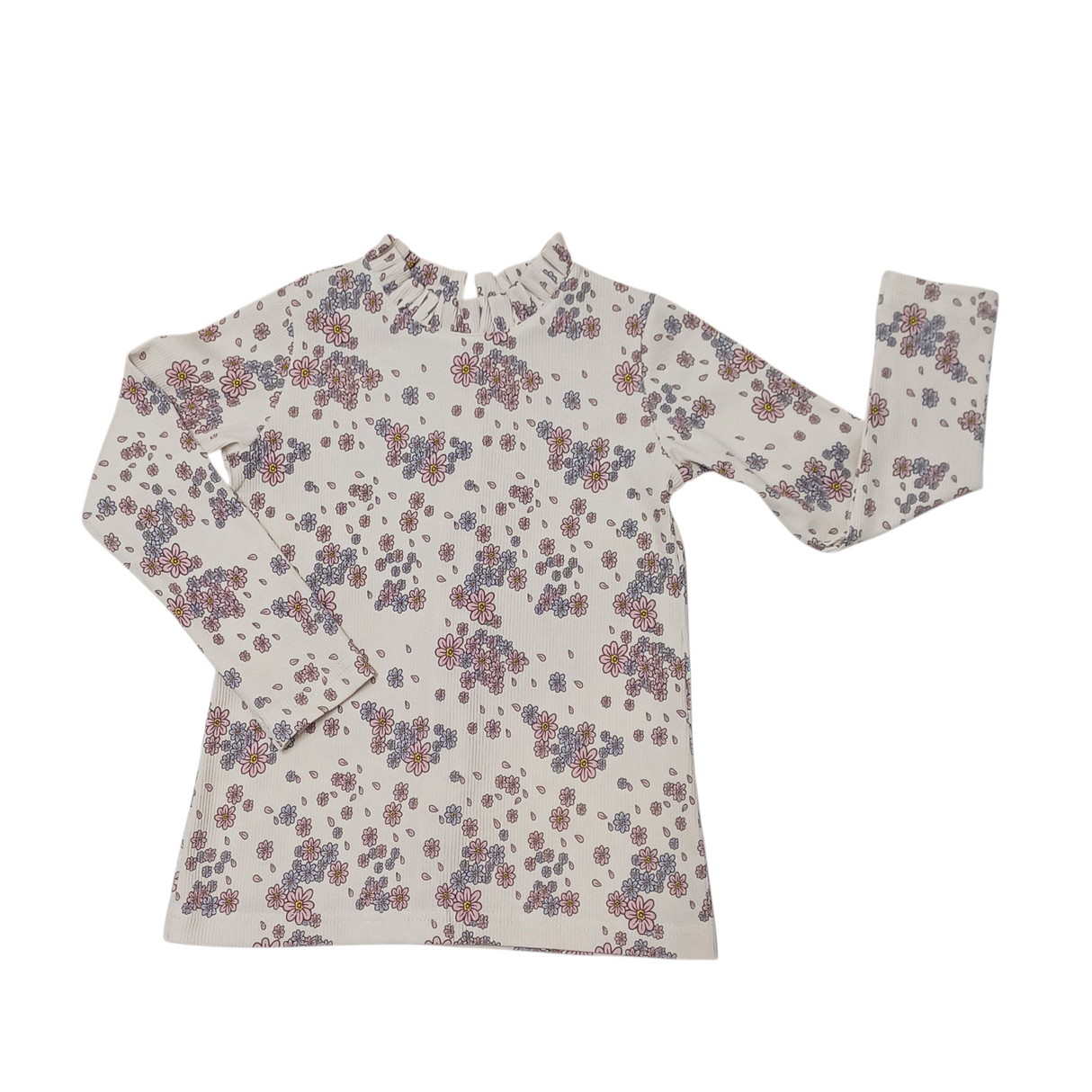 Longsleeve Lana fijne rib print