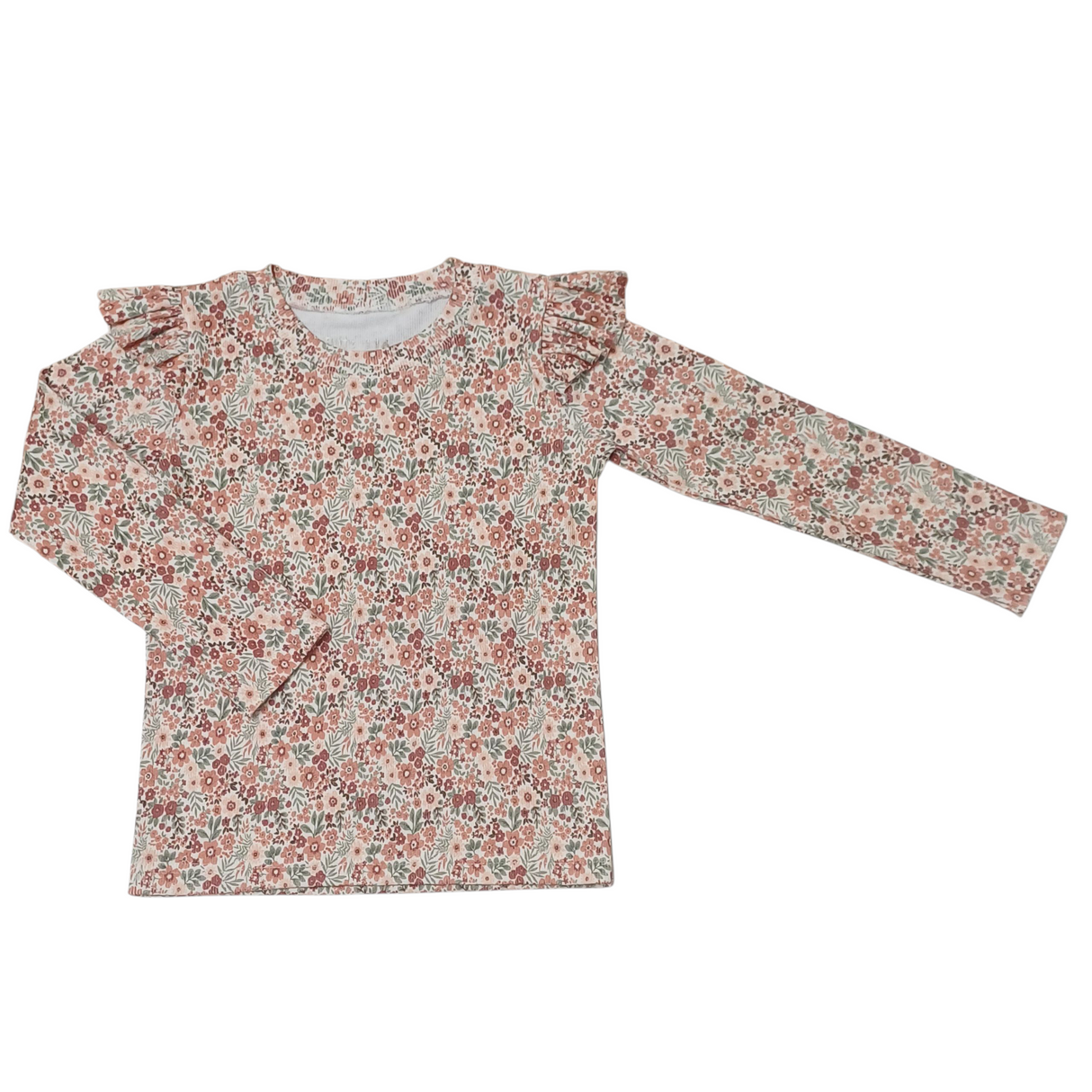 Longsleeve Puck fijne rib print