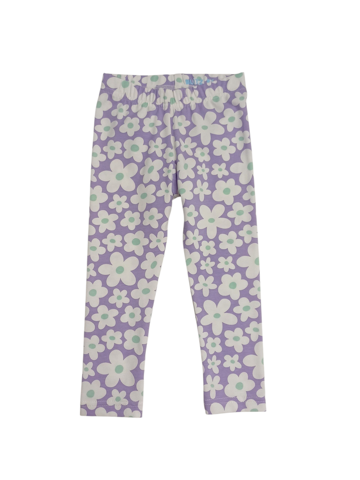 SALE MAAT 86 Legging witte bloemen op lila