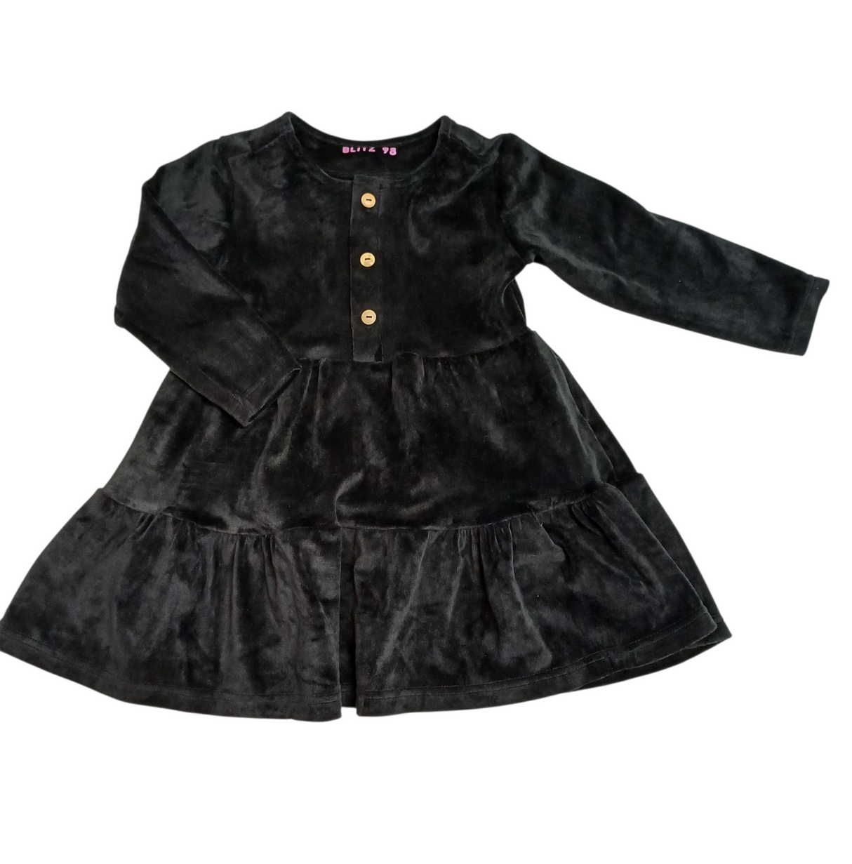 SALE MAAT 98 Jurk Isabelle velours zwart