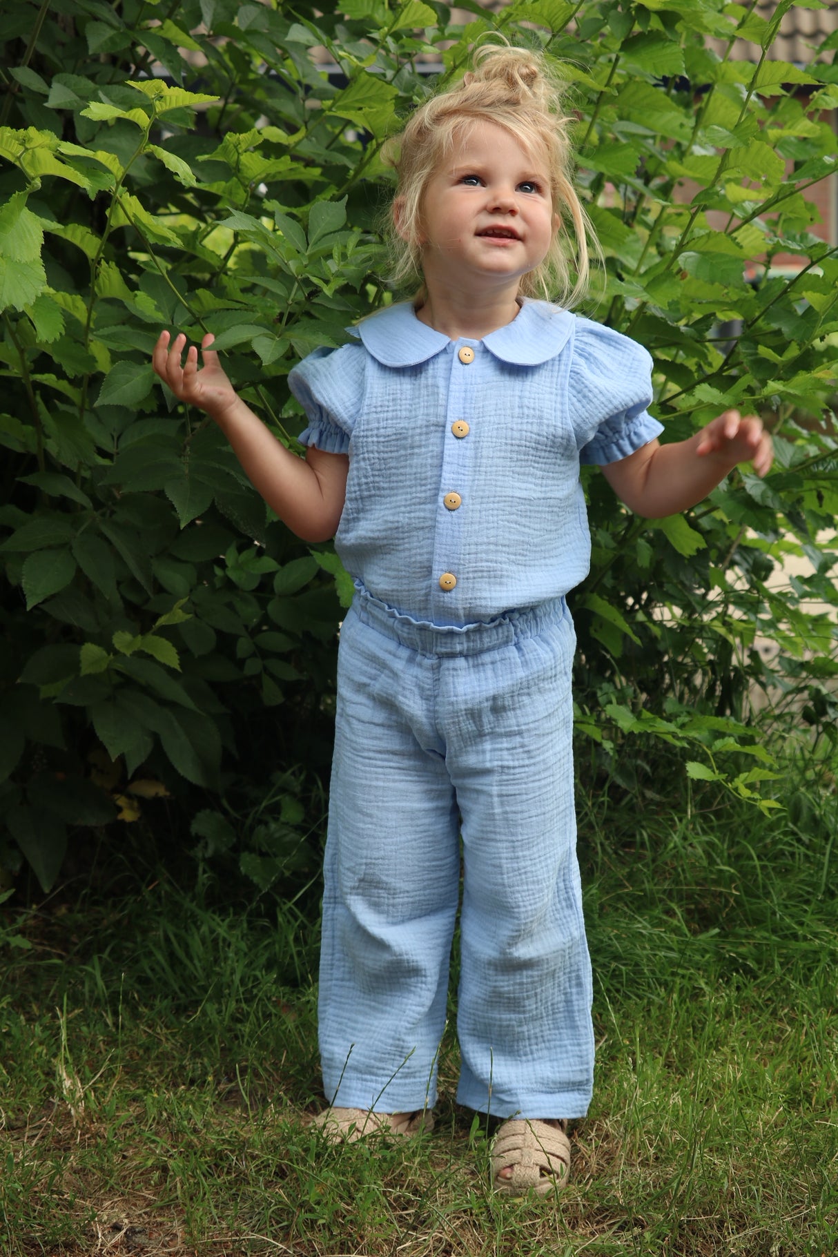 Blouse Fenna hydrofiel korte mouw