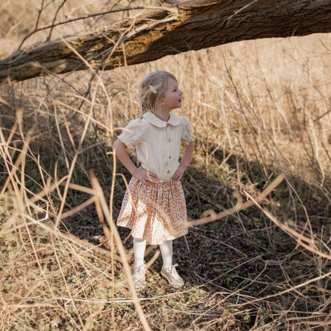 Blouse Fenna broderie korte mouw