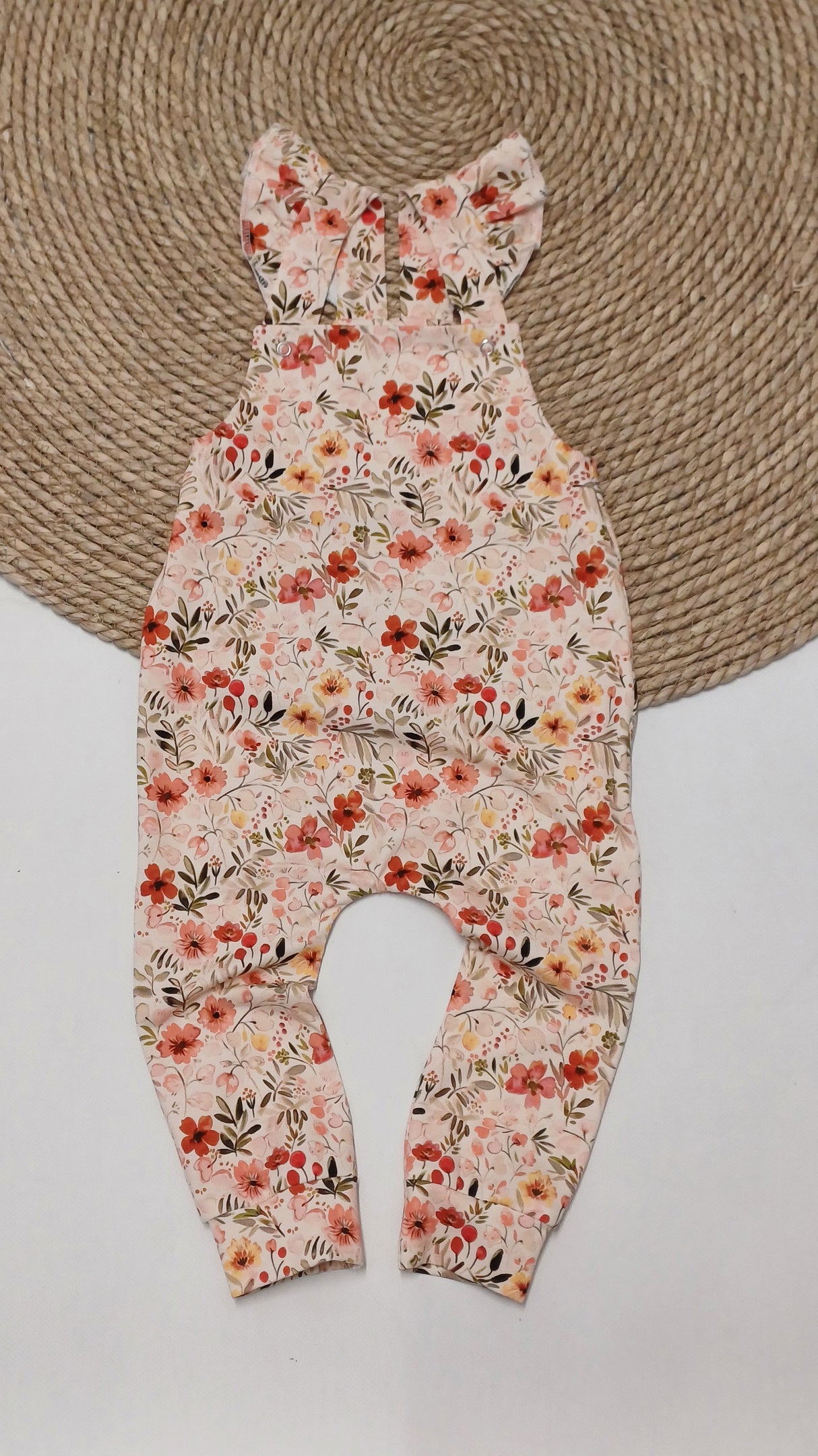 Tuinbroek Bobby bloemenprint