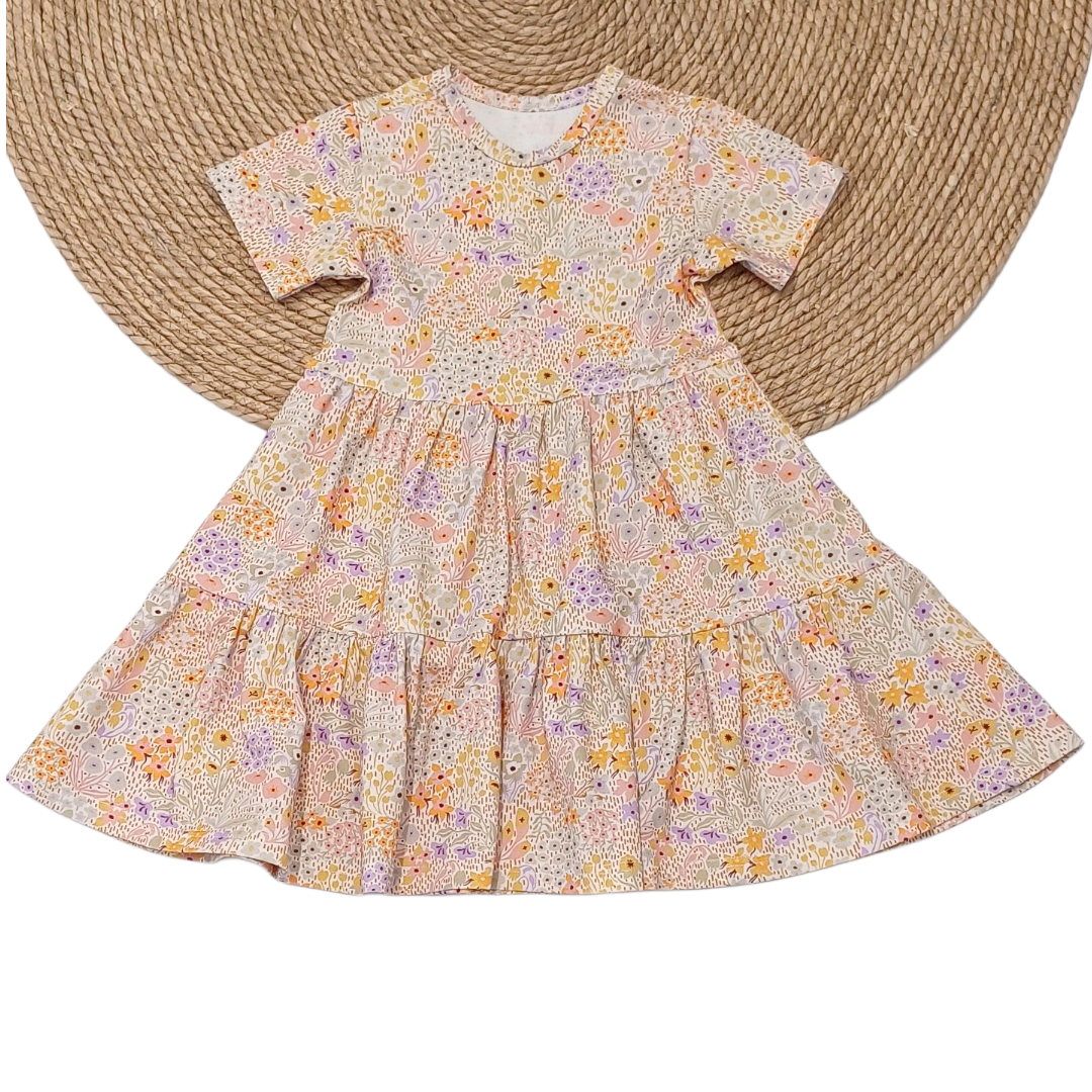 Jurk Isabelle bloemenprint korte mouw