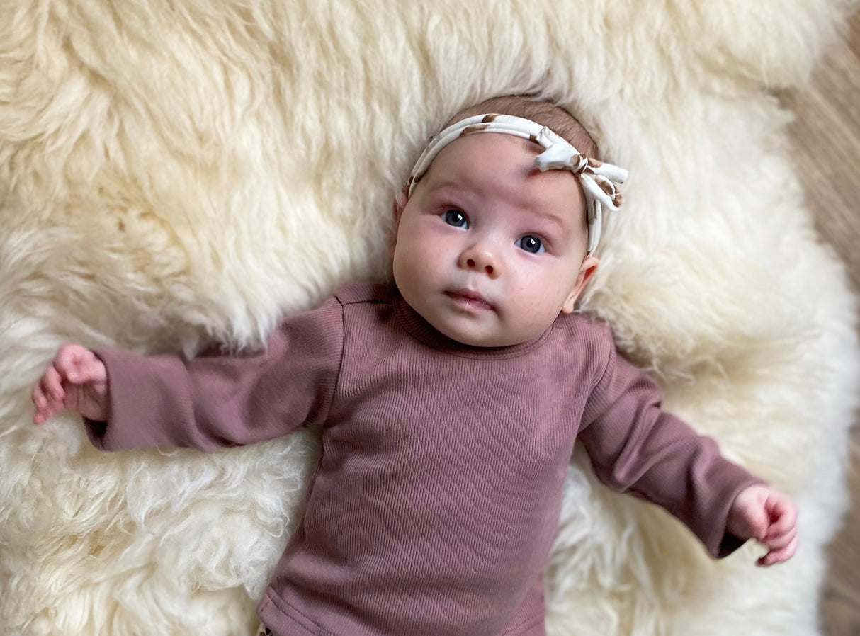 Veterhaarbandje bloemenprint