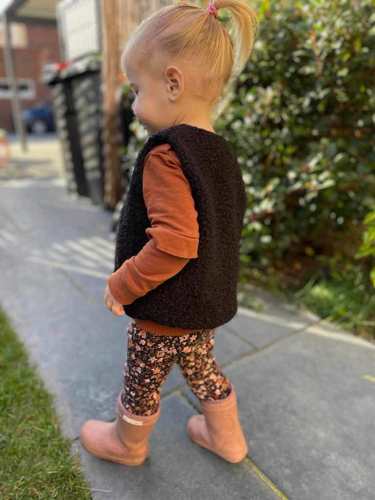 Gilet boucle gekruld