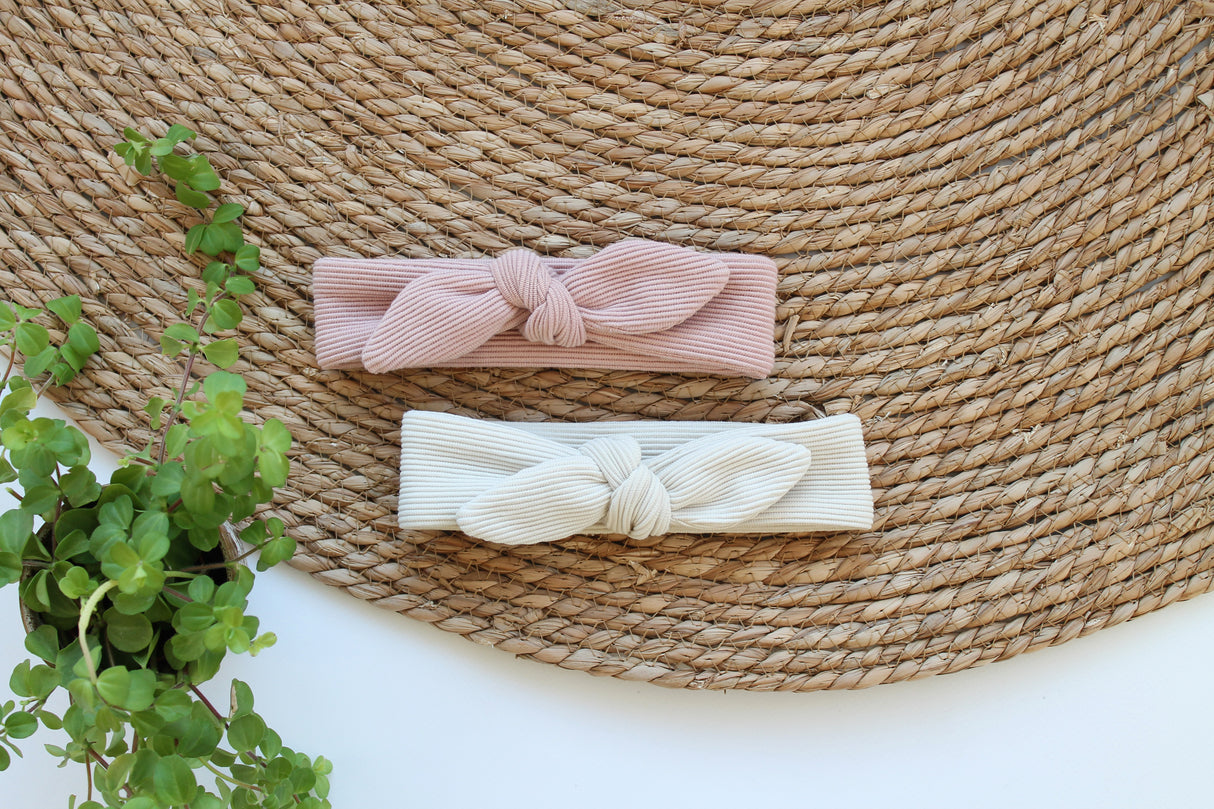 Strikhaarband grove rib in kleur naar keuze