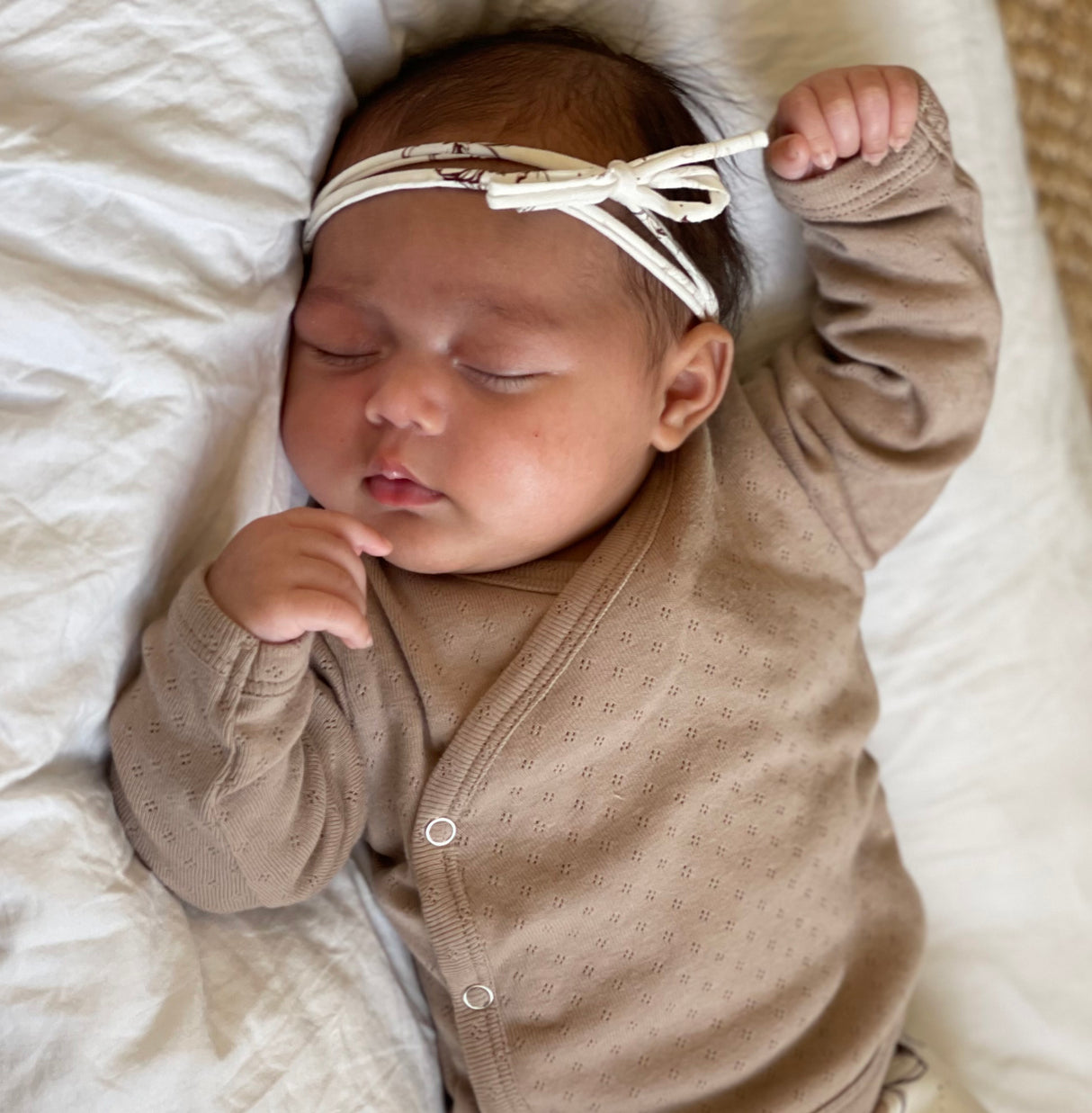 Veterhaarbandje bloemenprint