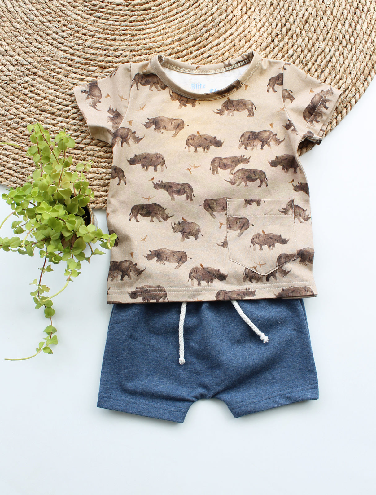 Harem short Billy uni sweaterstof