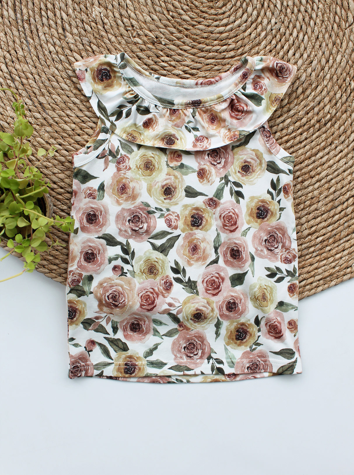 Tanktop Yfke bloemenprint
