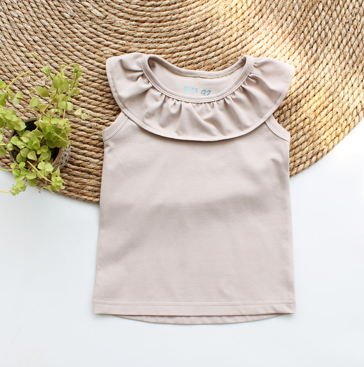 Tanktop Yfke uni tricot