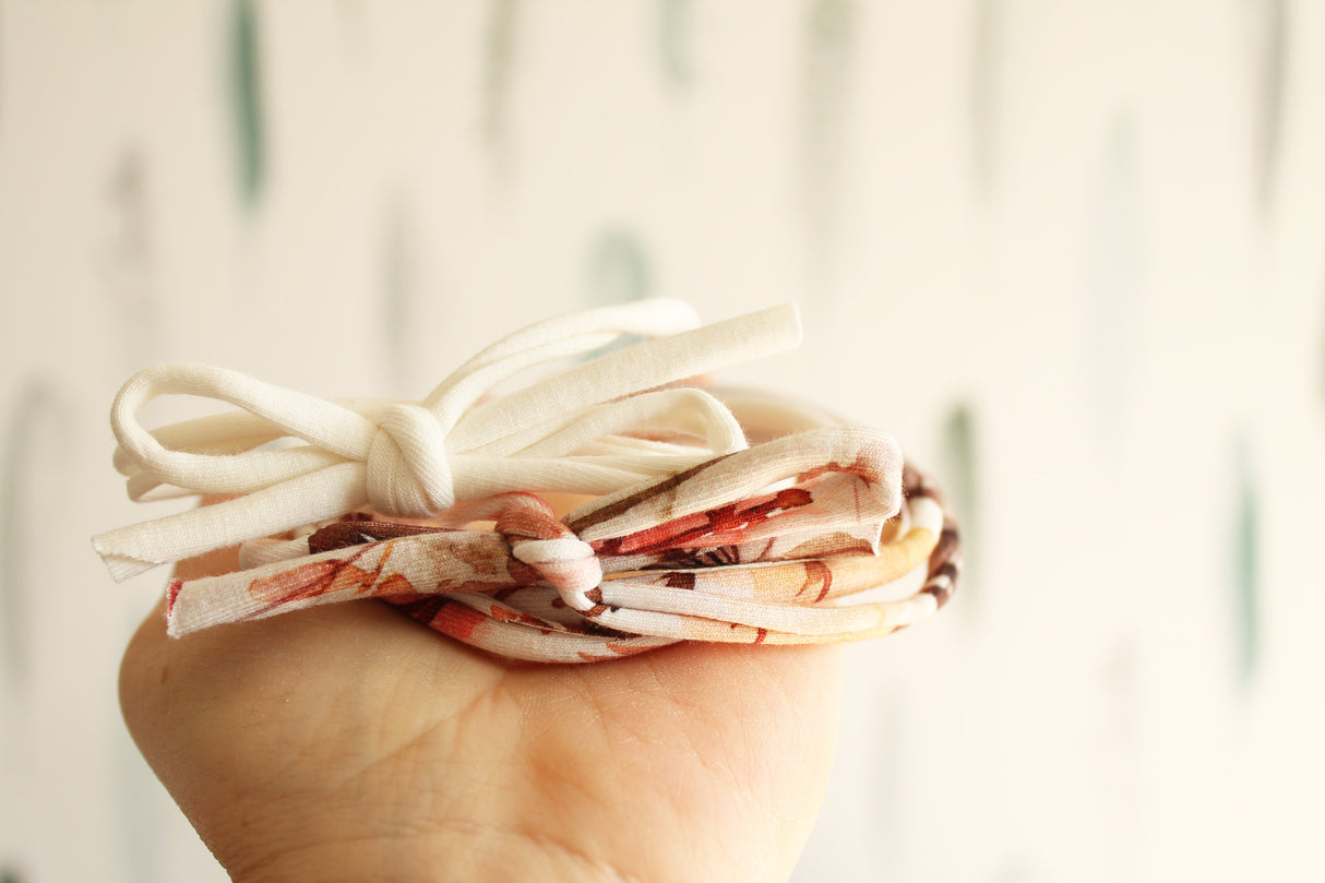 Veterhaarbandje met hippe print naar keuze