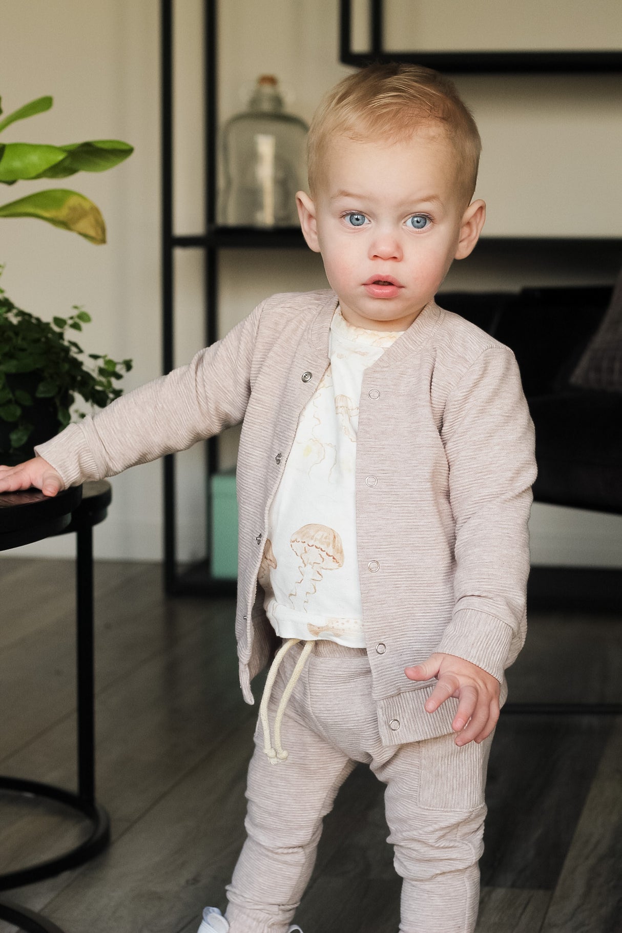 Joggingbroek Cas grove rib