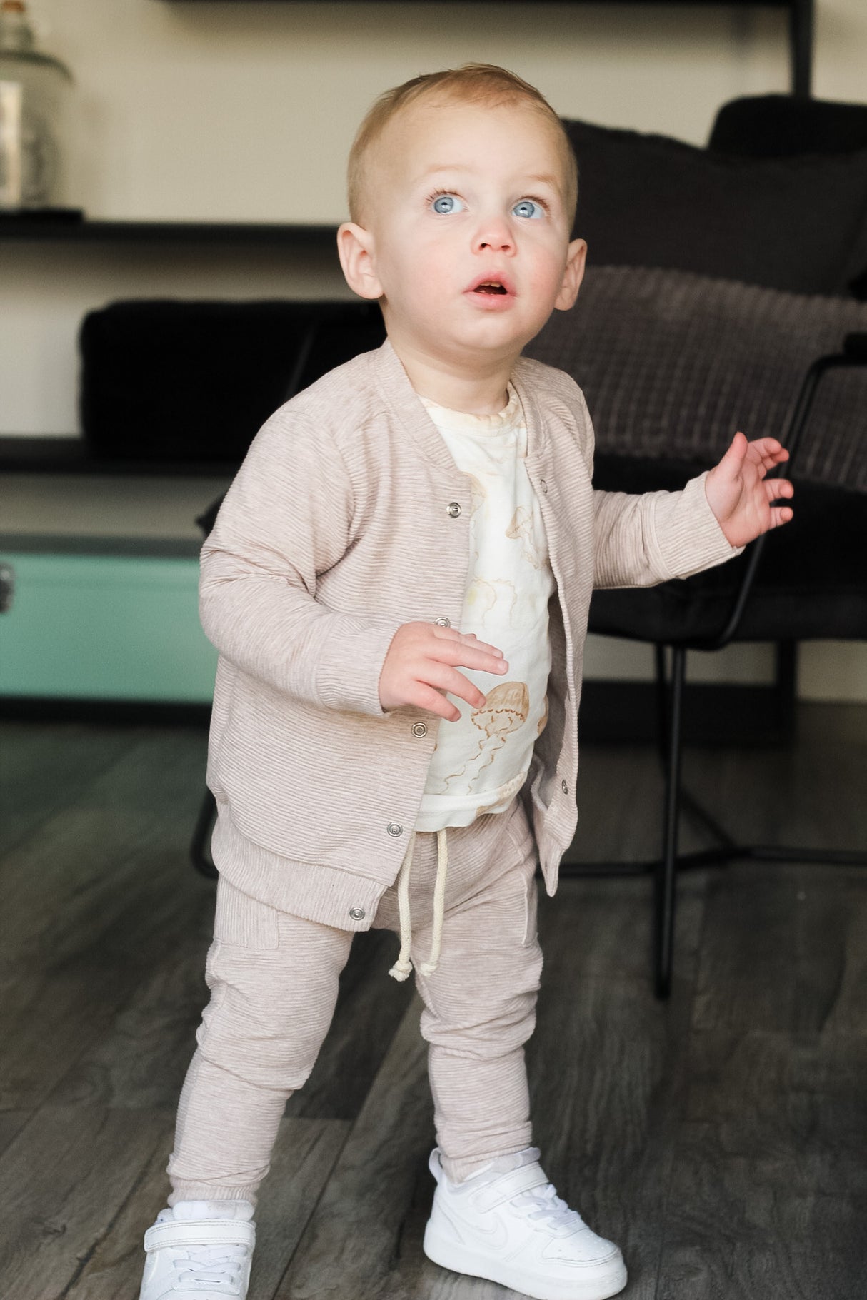 Joggingbroek Cas grove rib