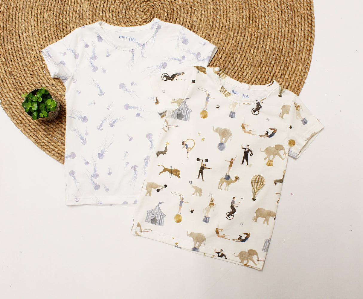 Basic T-shirt Sam dierenprint