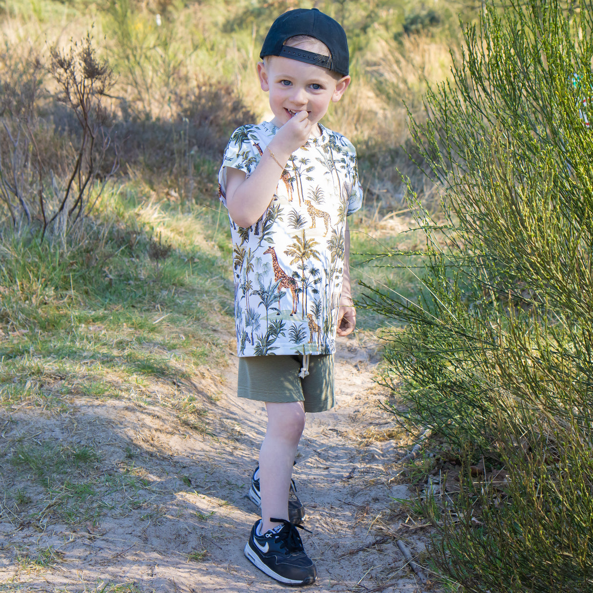 Oversized T-shirt Rowan dierenprint