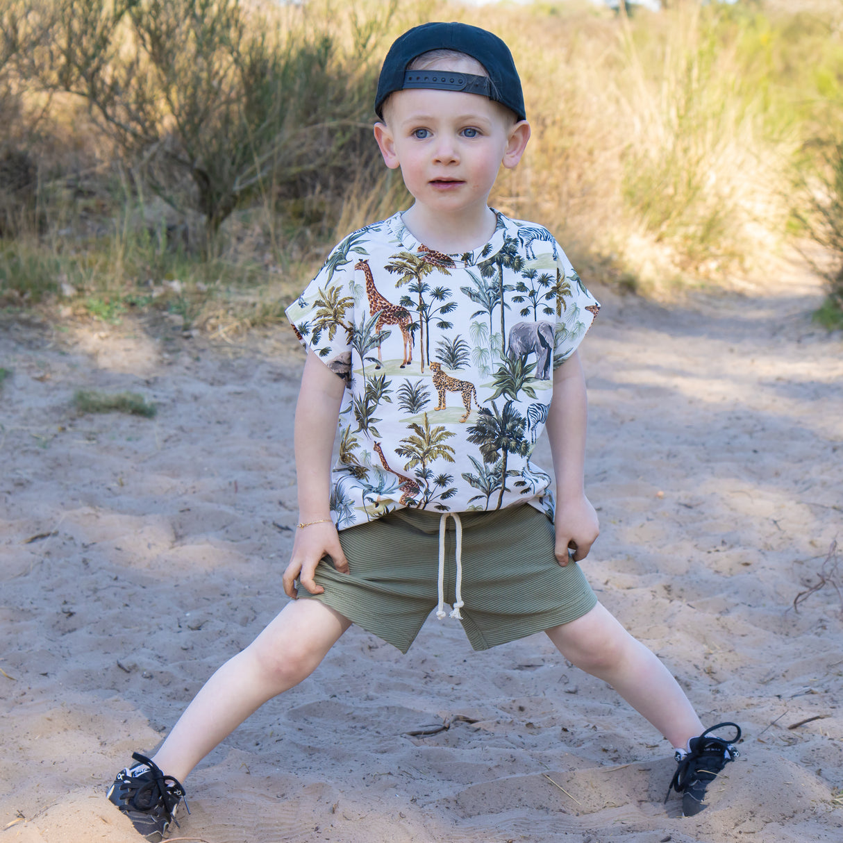 Oversized T-shirt Rowan dierenprint