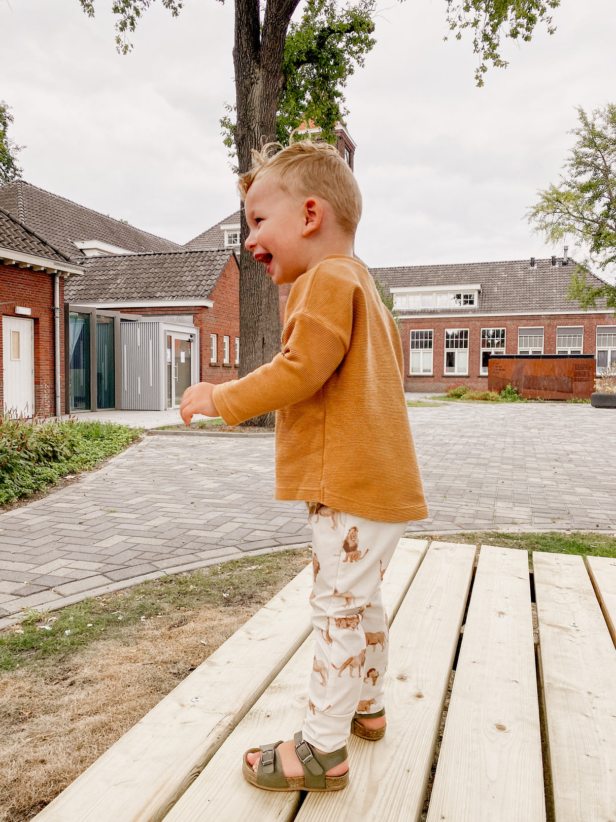 Loose fit longsleeve Nora grove rib