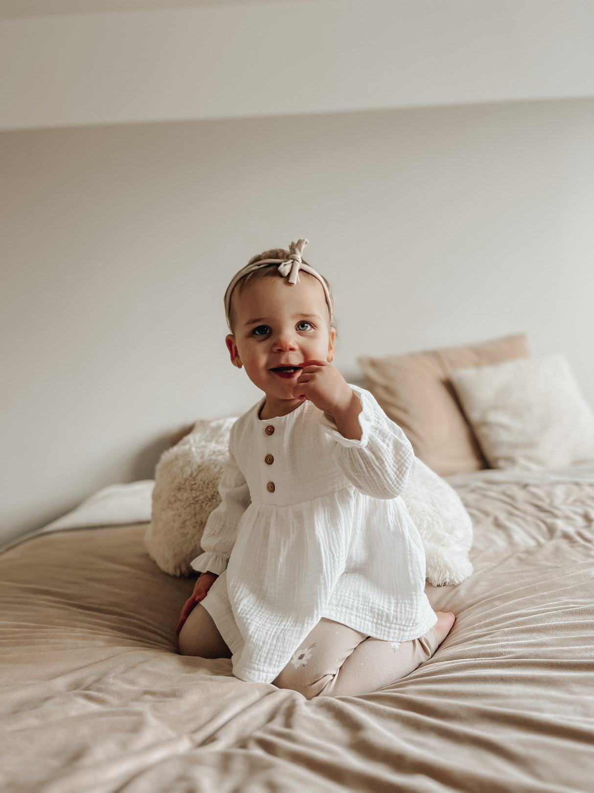 Veterhaarbandje bloemenprint