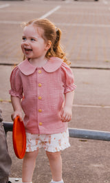 Short Lola fijn rib met print