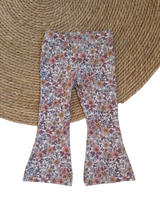 Flared broek floral forrest
