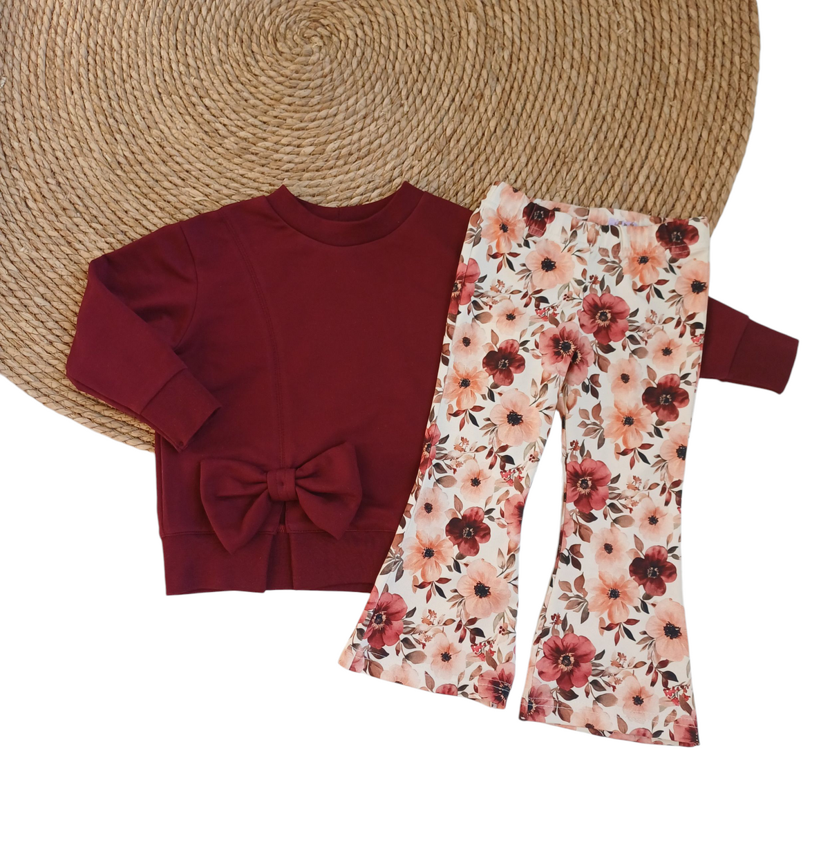 Flared broek floral fantastic