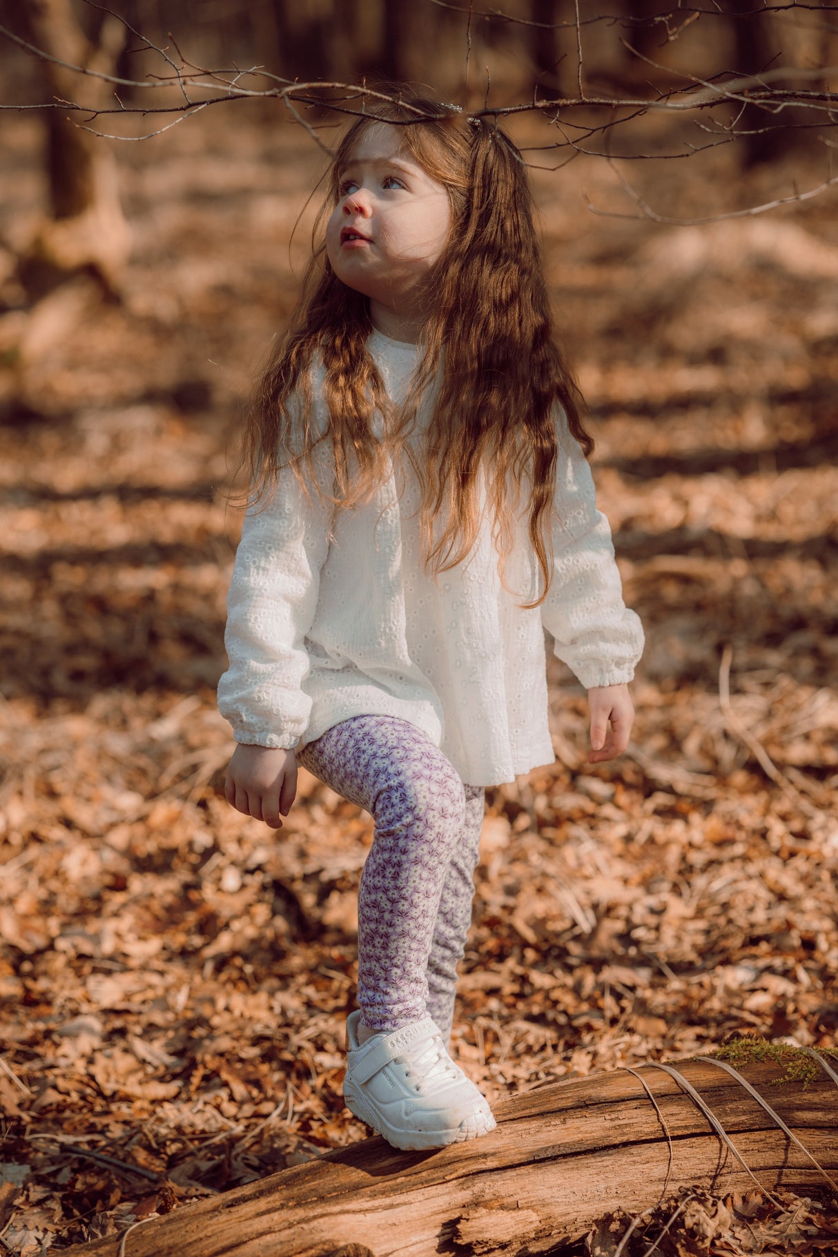 Blouse Olivia broderie bloemen ecru