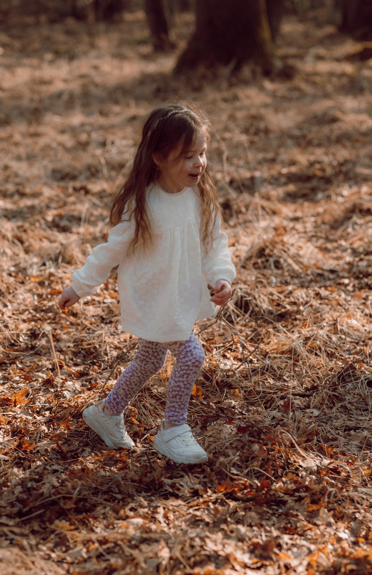 Blouse Olivia broderie bloemen ecru