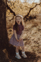 Shirt Lana fijne rib aubergine