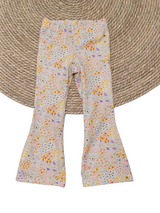 Flared broek floral explosion