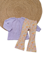 Blouse Fabiënne broderie grote boem lila